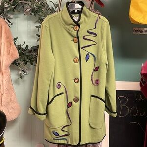 Wraps wool blend jacket M